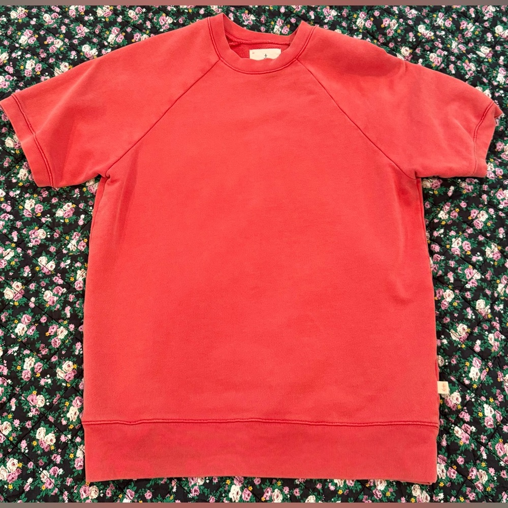 Women's Red Short Sleeve Top
